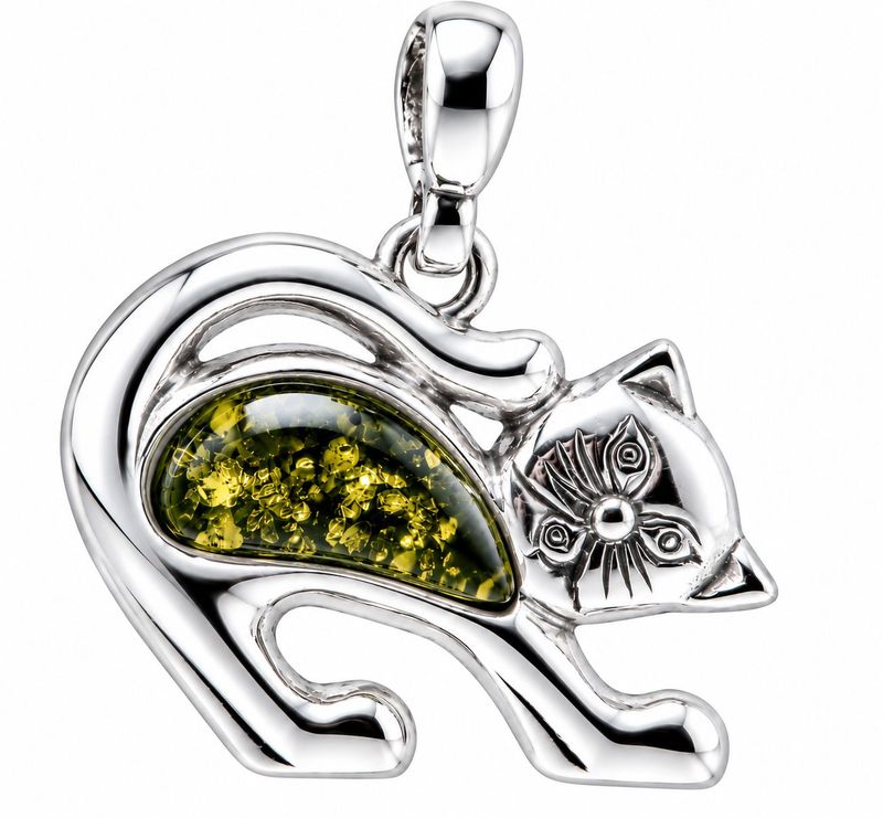 Bernstein Anhänger mit Silber 925 Bernstein Anhänger mit Silber 925