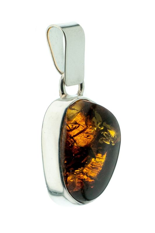 Bernstein Anhänger mit Silber 925