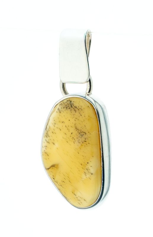 Bernstein Anhänger mit Silber 925