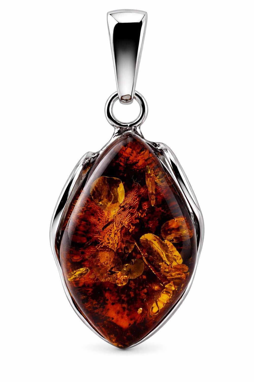 Bernstein Anhänger mit Silber 925