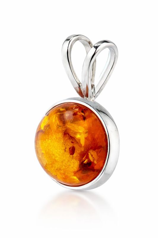 Bernstein Anhänger mit Silber 925