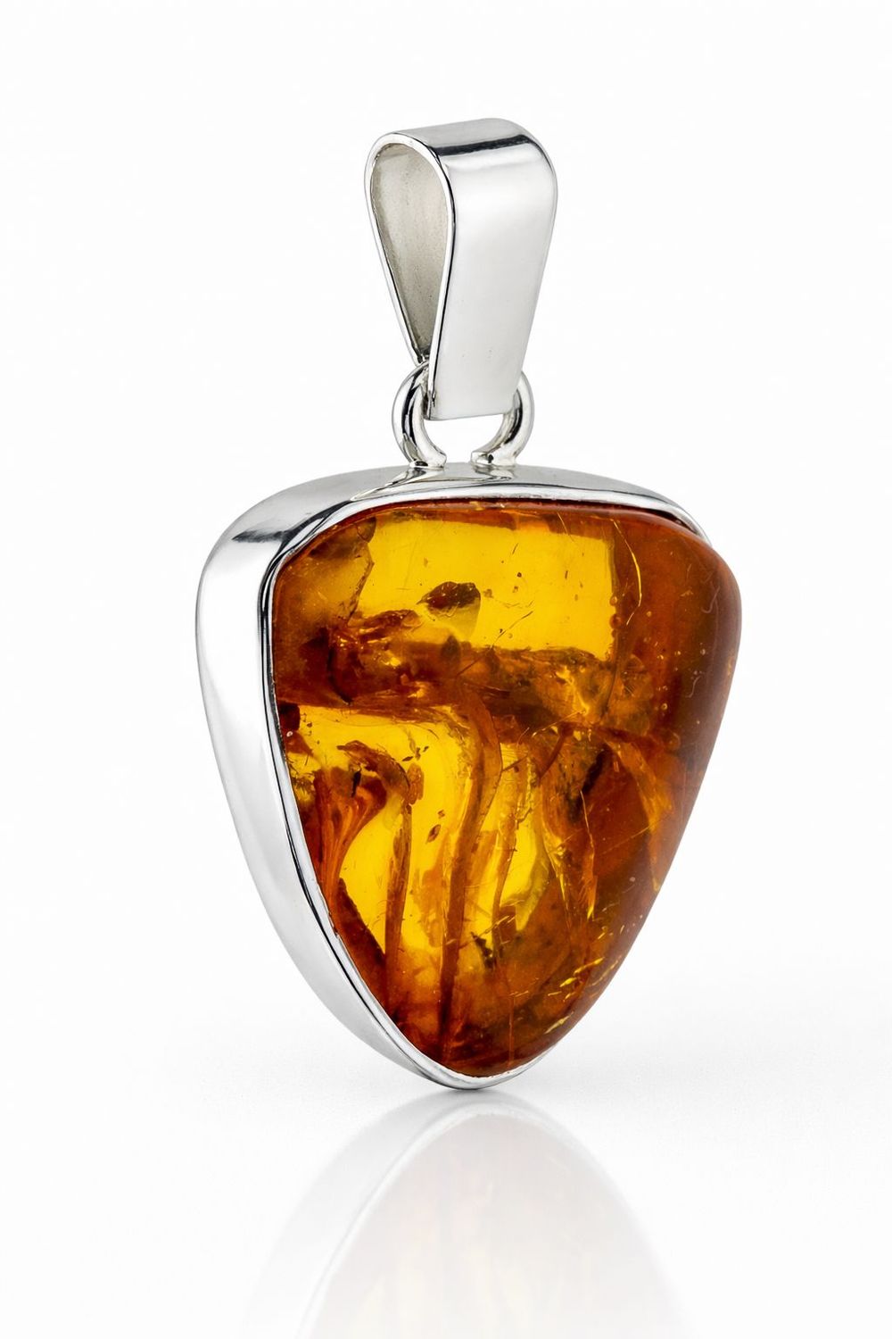 Bernstein Anhänger mit Silber 925