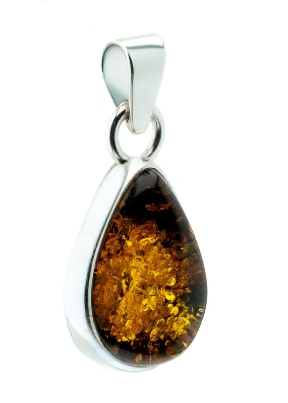 Bernstein Anhänger mit Silber 925