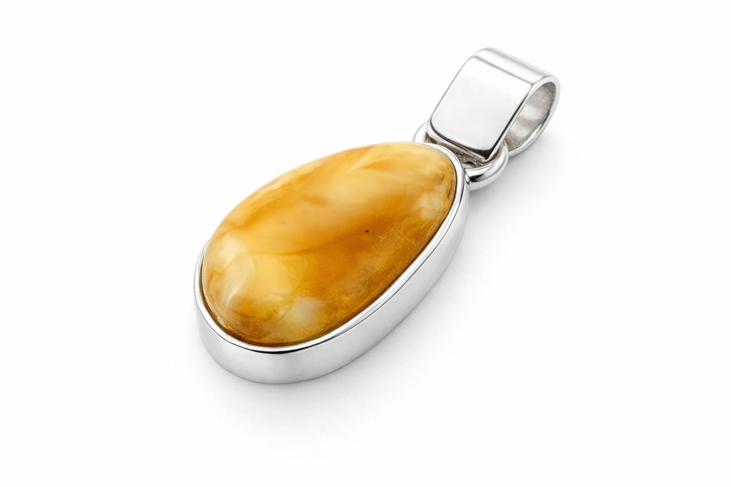 Bernstein Anhänger mit Silber 925