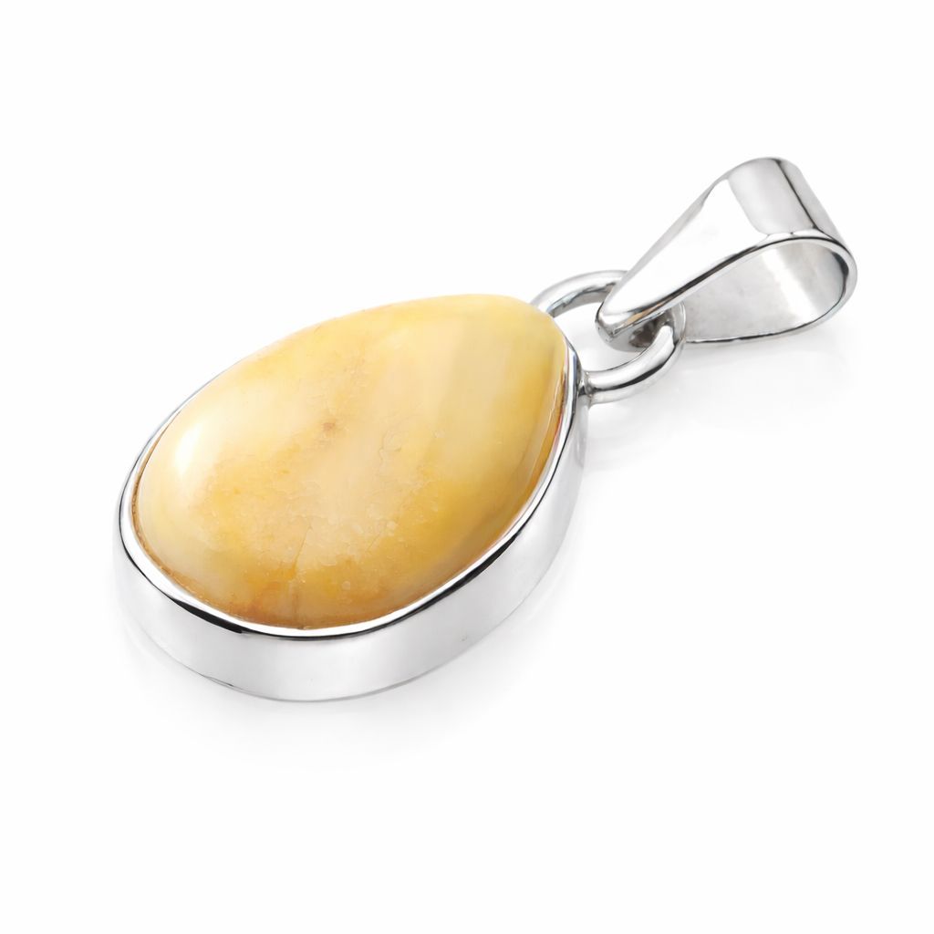 Bernstein Anhänger mit Silber 925