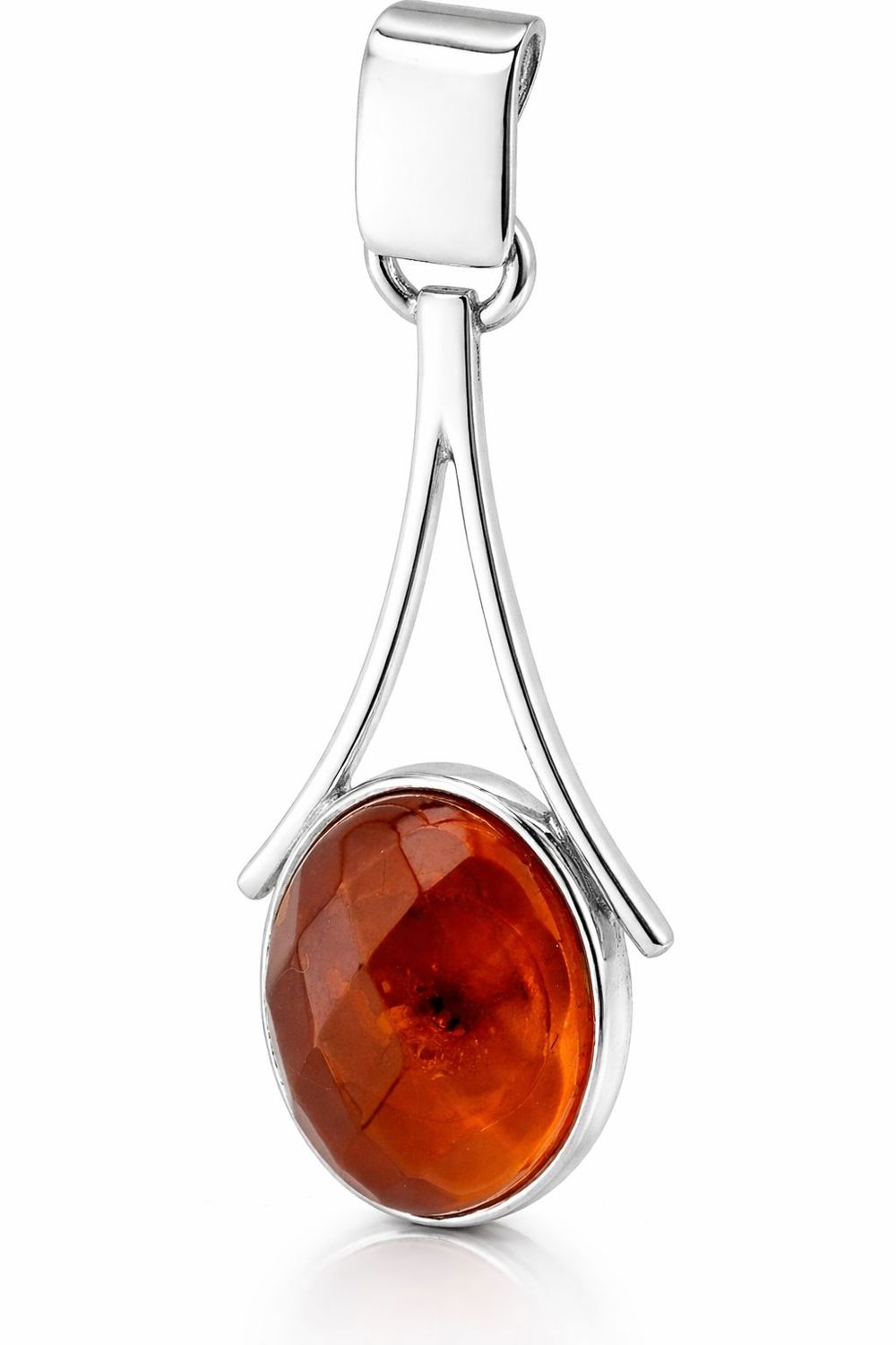 Bernstein Anhänger mit Silber 925