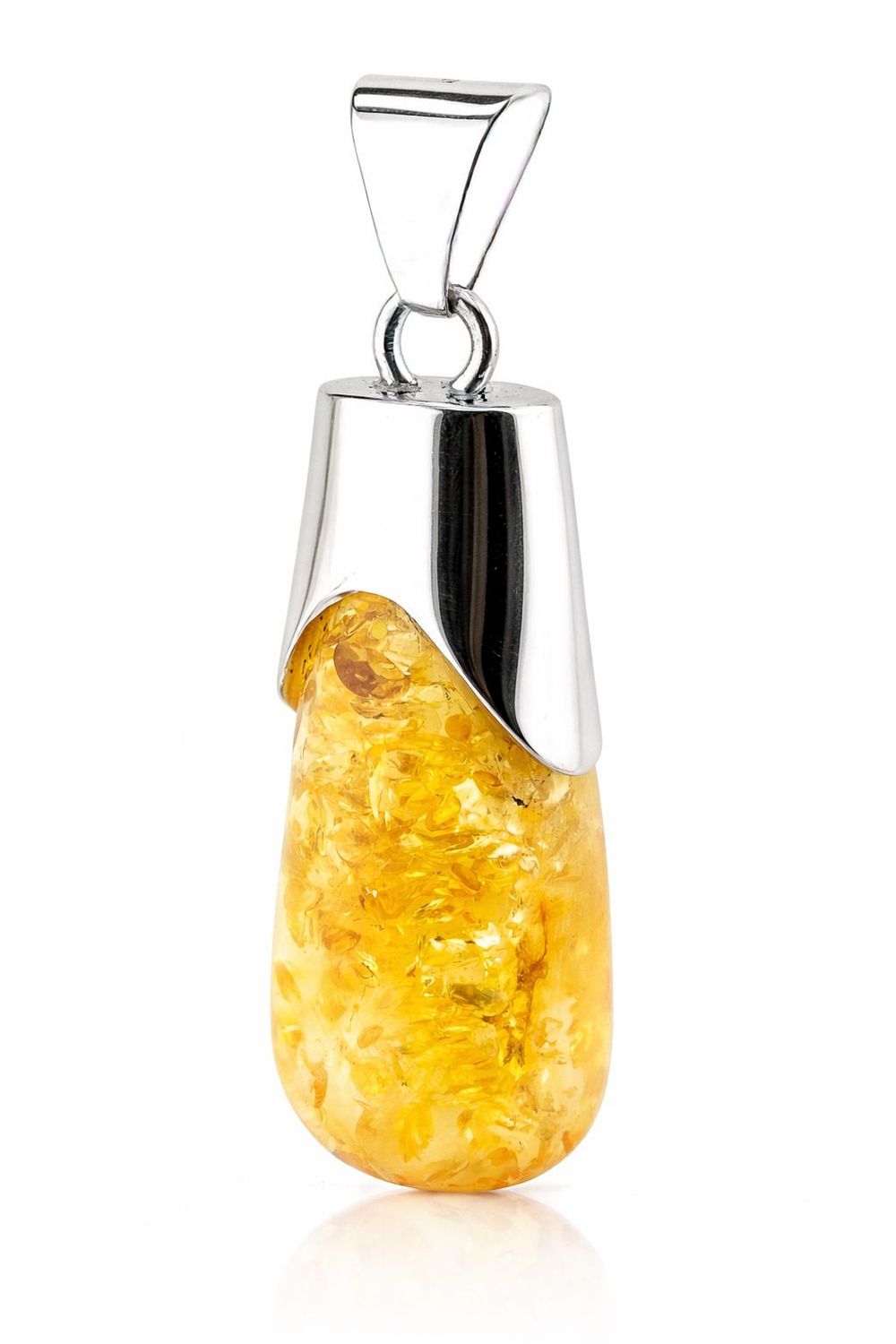 Bernstein Anhänger mit Silber 925