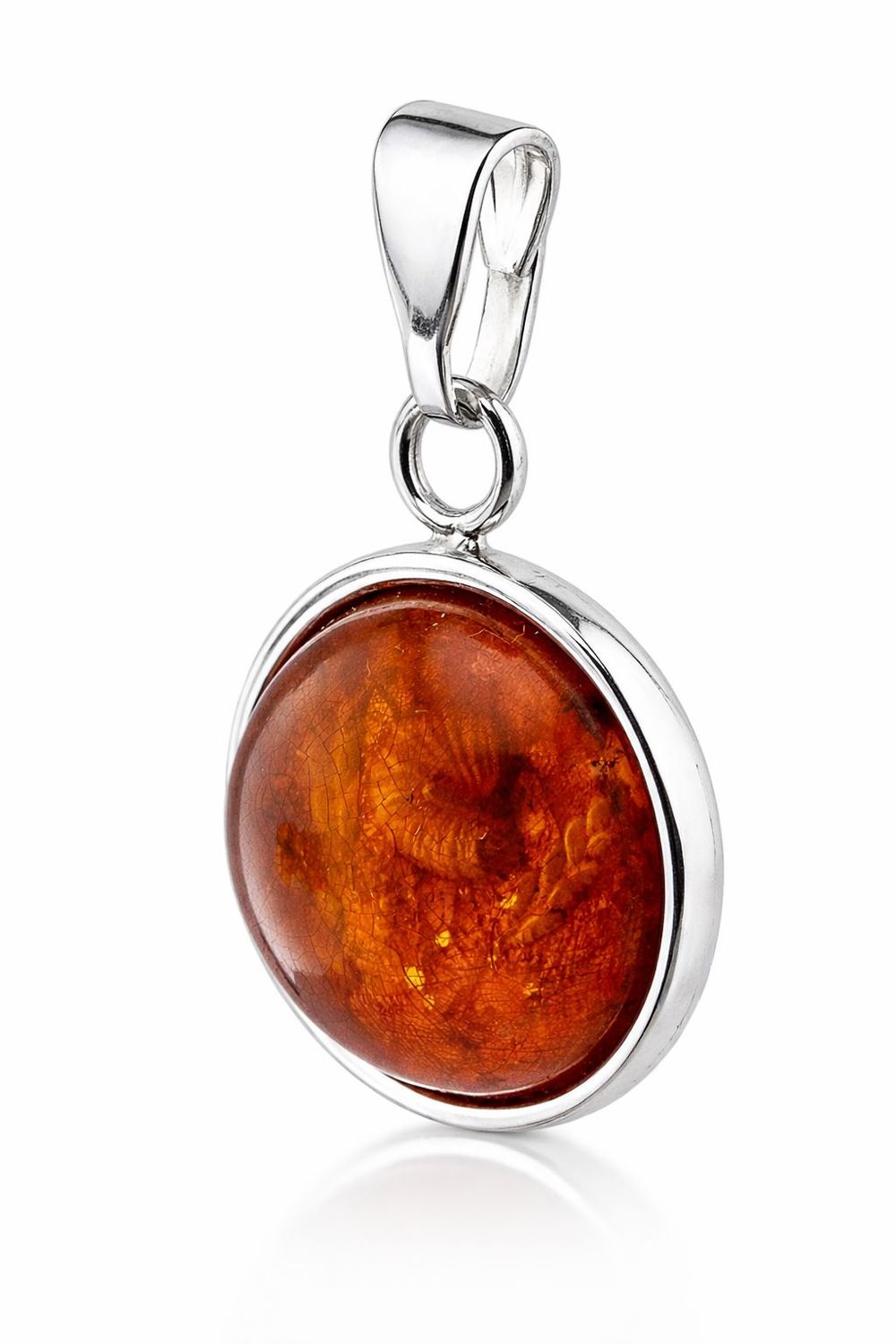 Bernstein Anhänger mit Silber 925