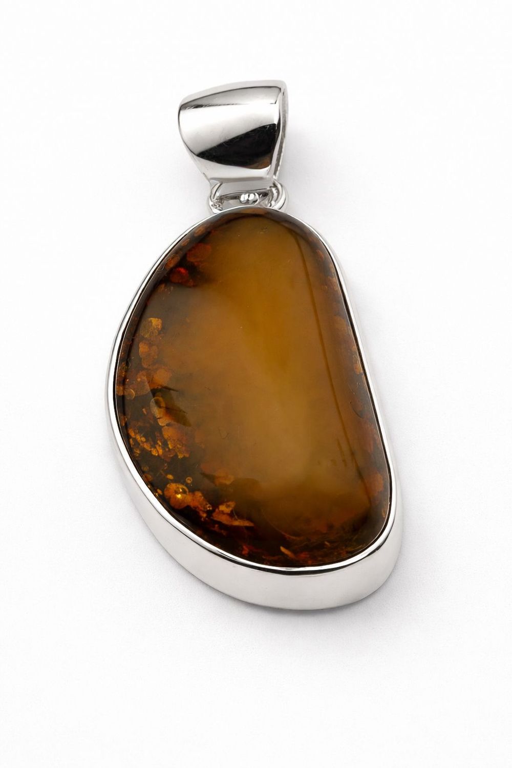 Bernstein Anhänger mit Silber 925
