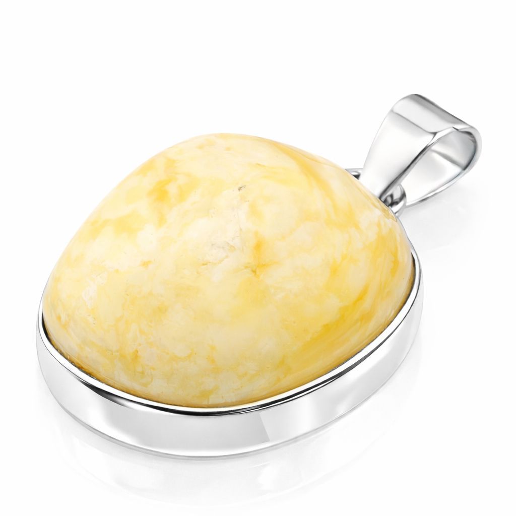 Bernstein Anhänger mit Silber 925