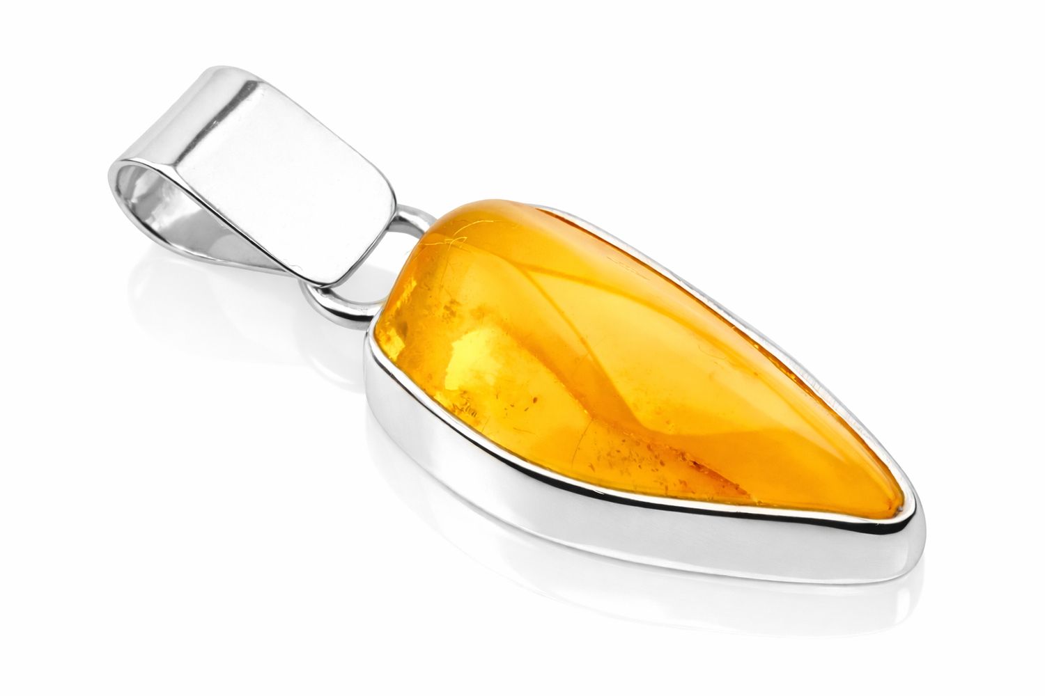 Bernstein Anhänger mit Silber 925