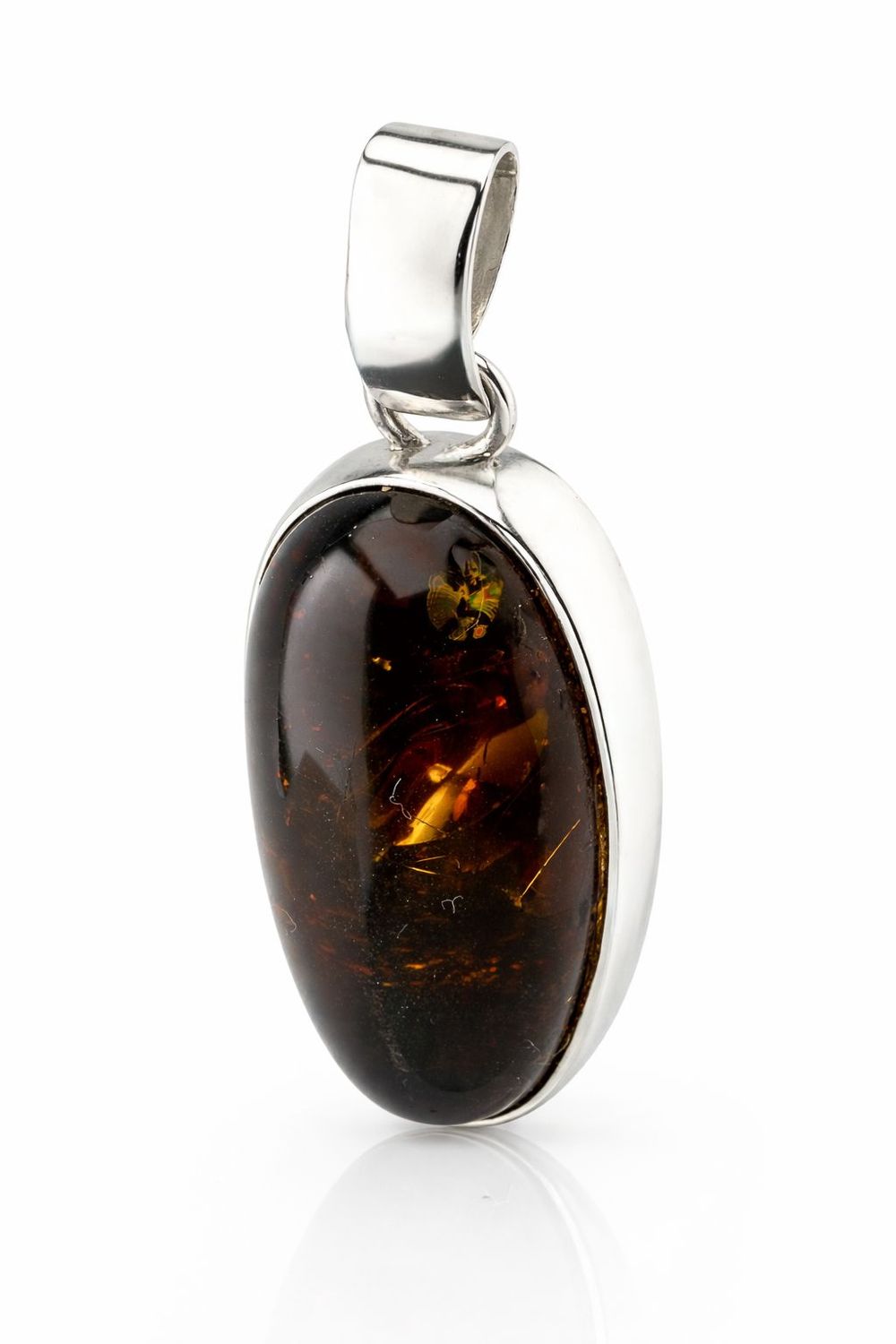 Bernstein Anhänger mit Silber 925