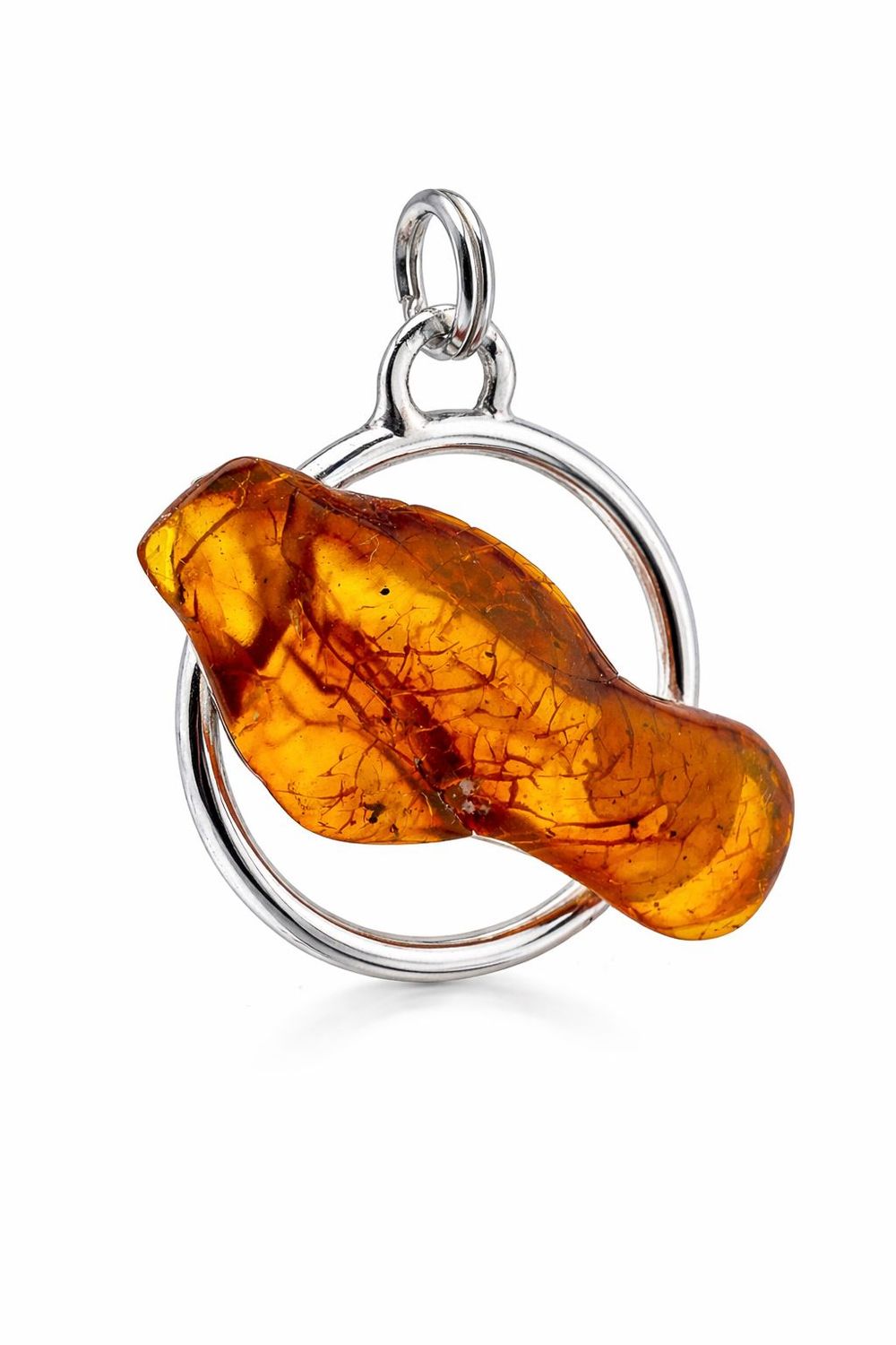 Bernstein Anhänger mit Silber 925