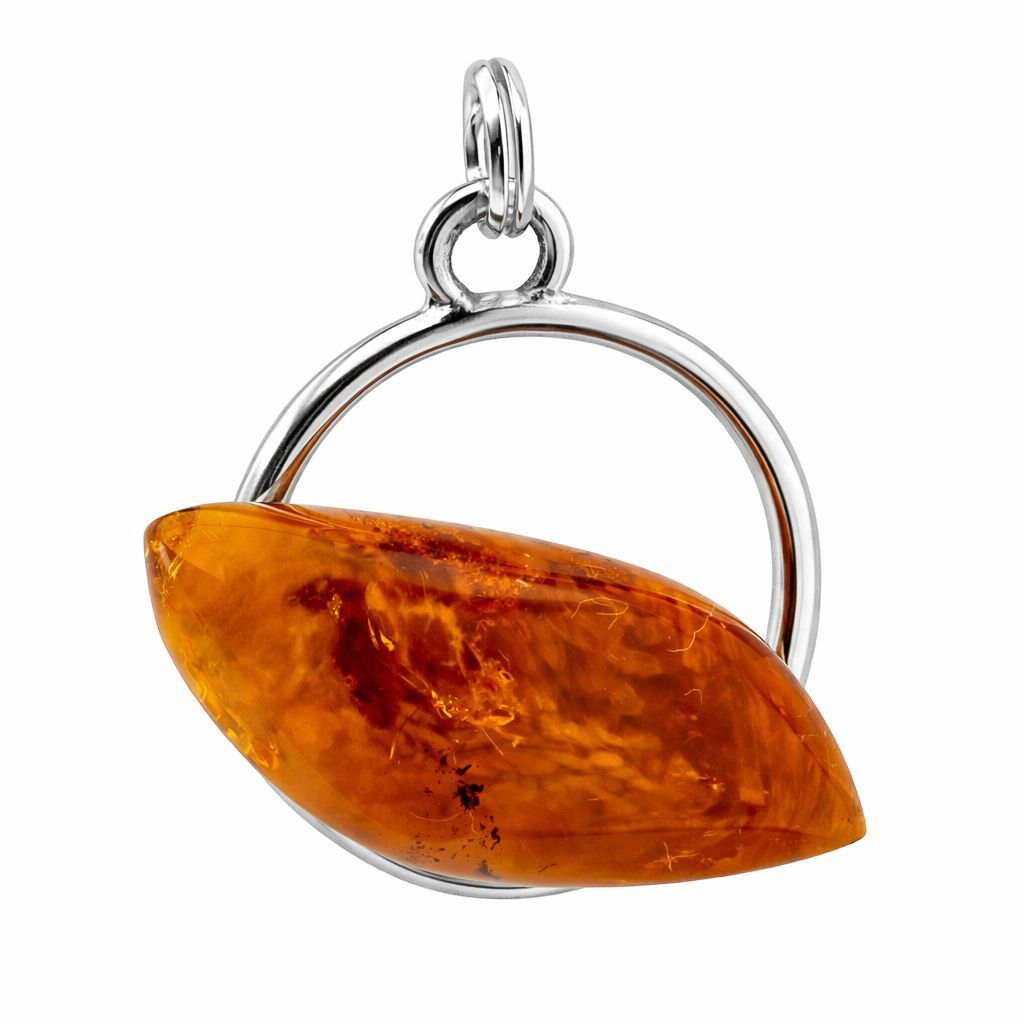Bernstein Anhänger mit Silber 925