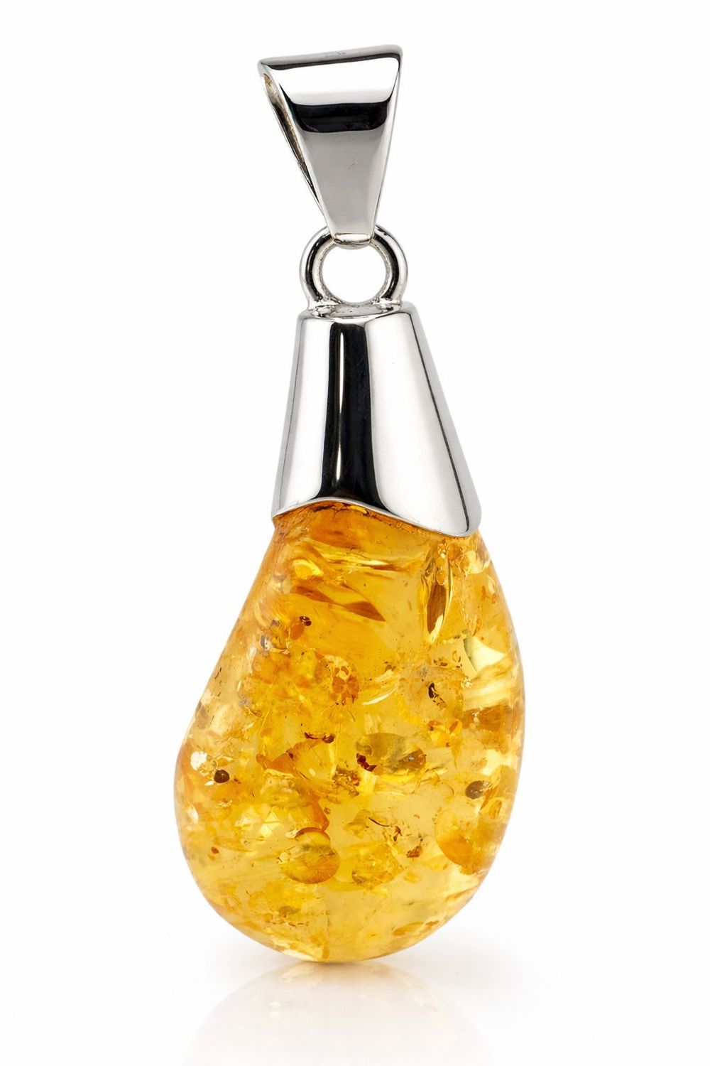 Bernstein Anhänger mit Silber 925