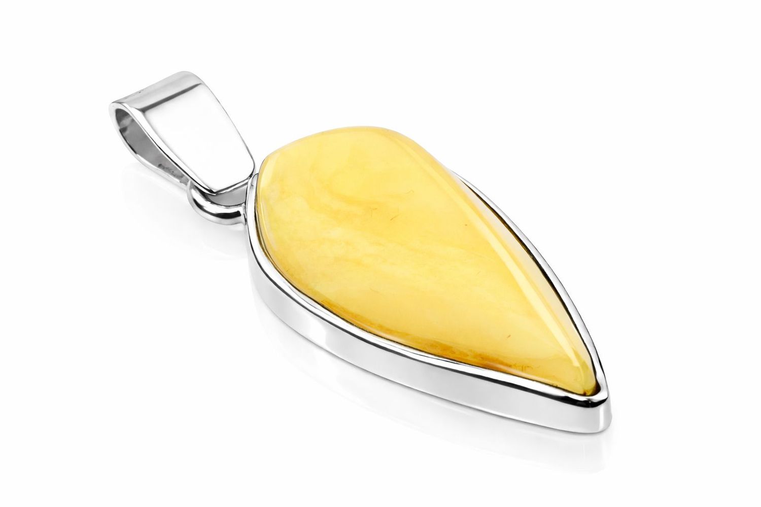 Bernstein Anhänger mit Silber 925