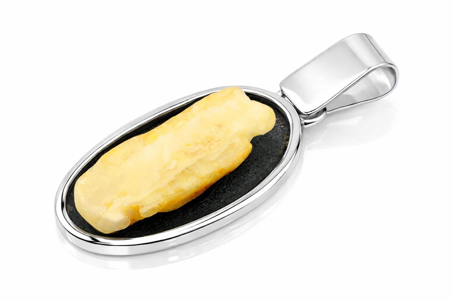 Bernstein Anhänger mit Silber 925