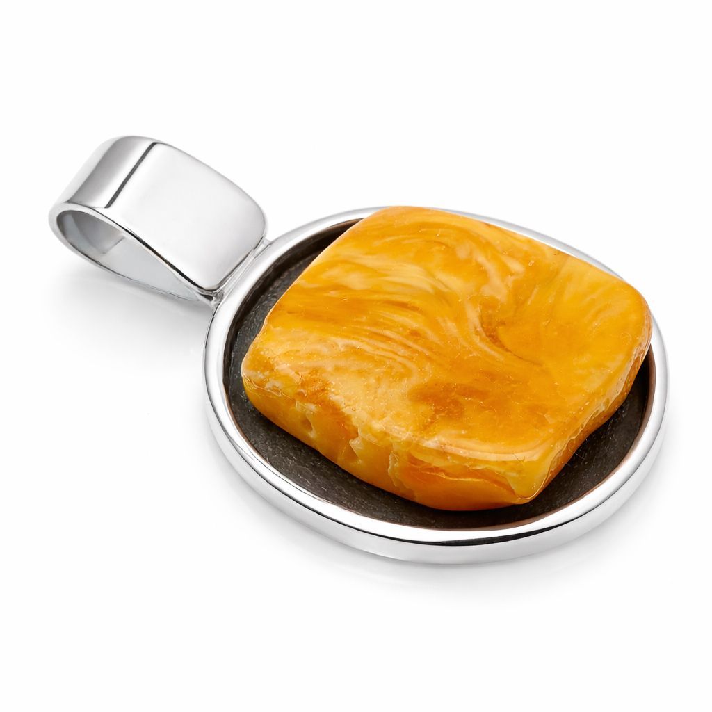 Bernstein Anhänger mit Silber 925