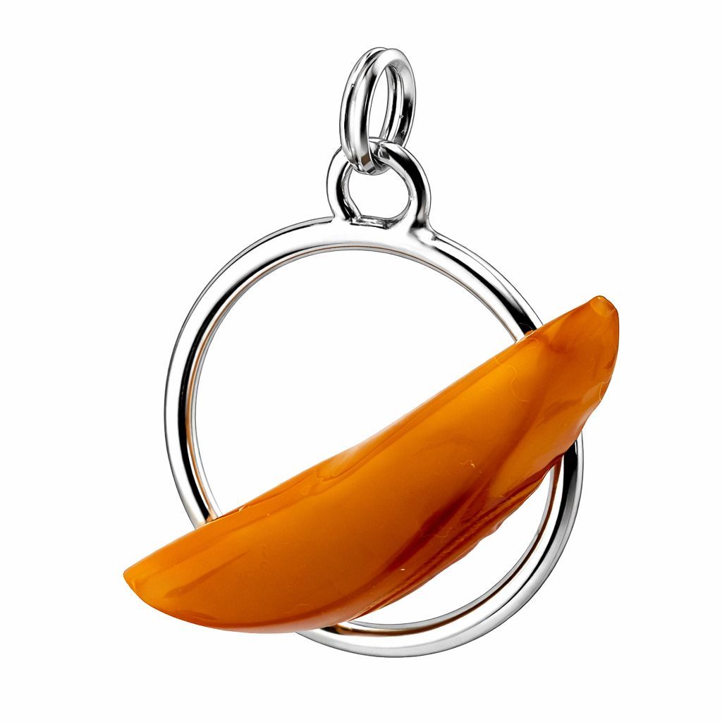 Bernstein Anhänger mit Silber 925