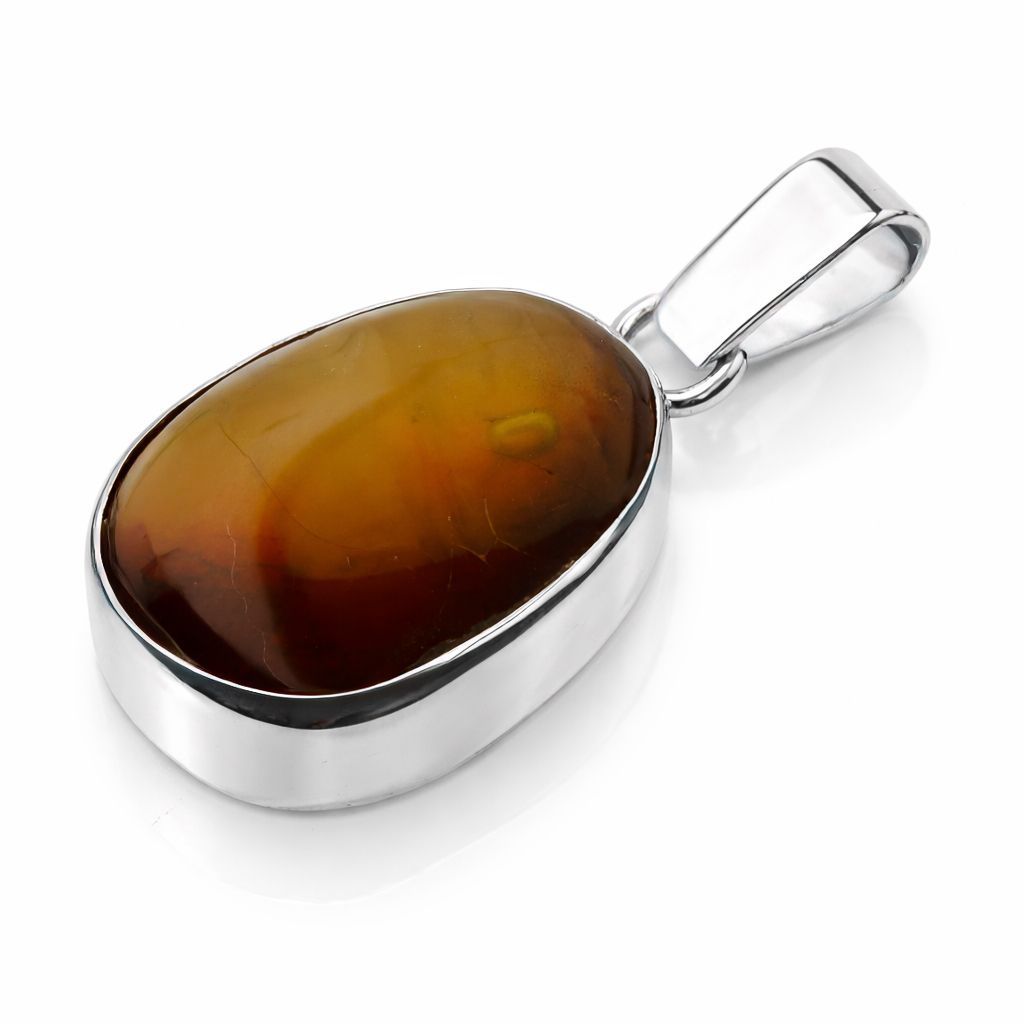 Bernstein Anhänger mit Silber 925