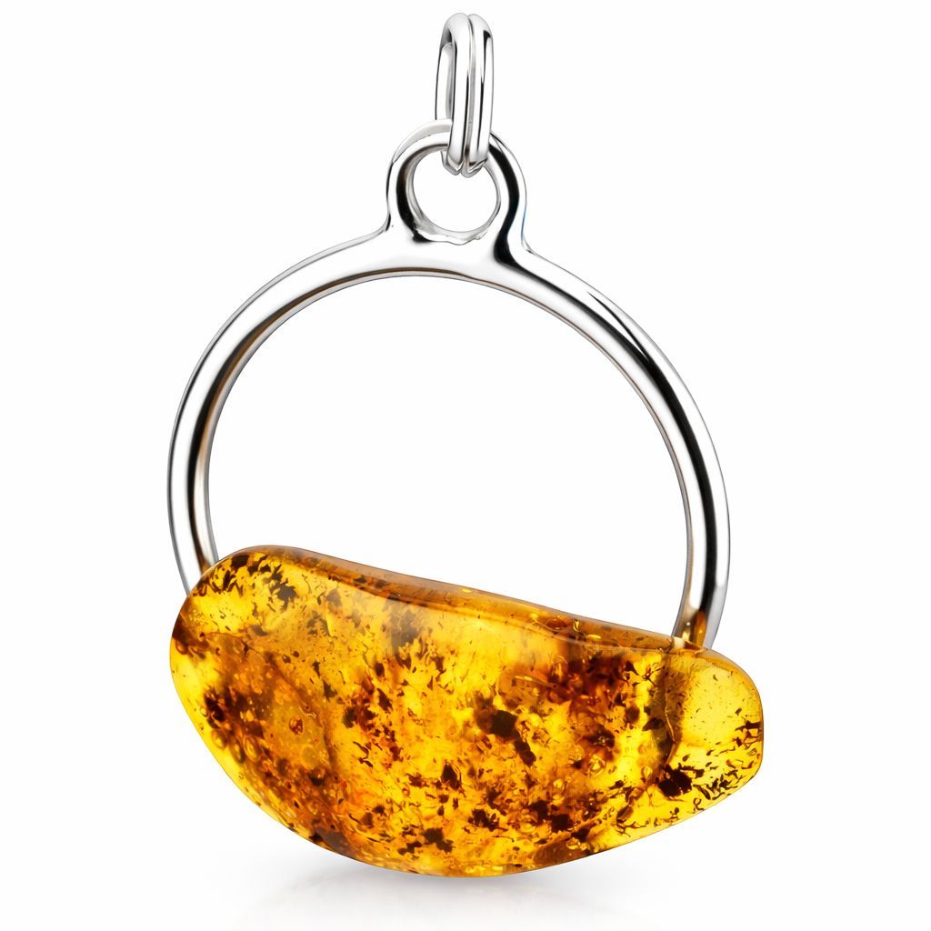 Bernstein Anhänger mit Silber 925
