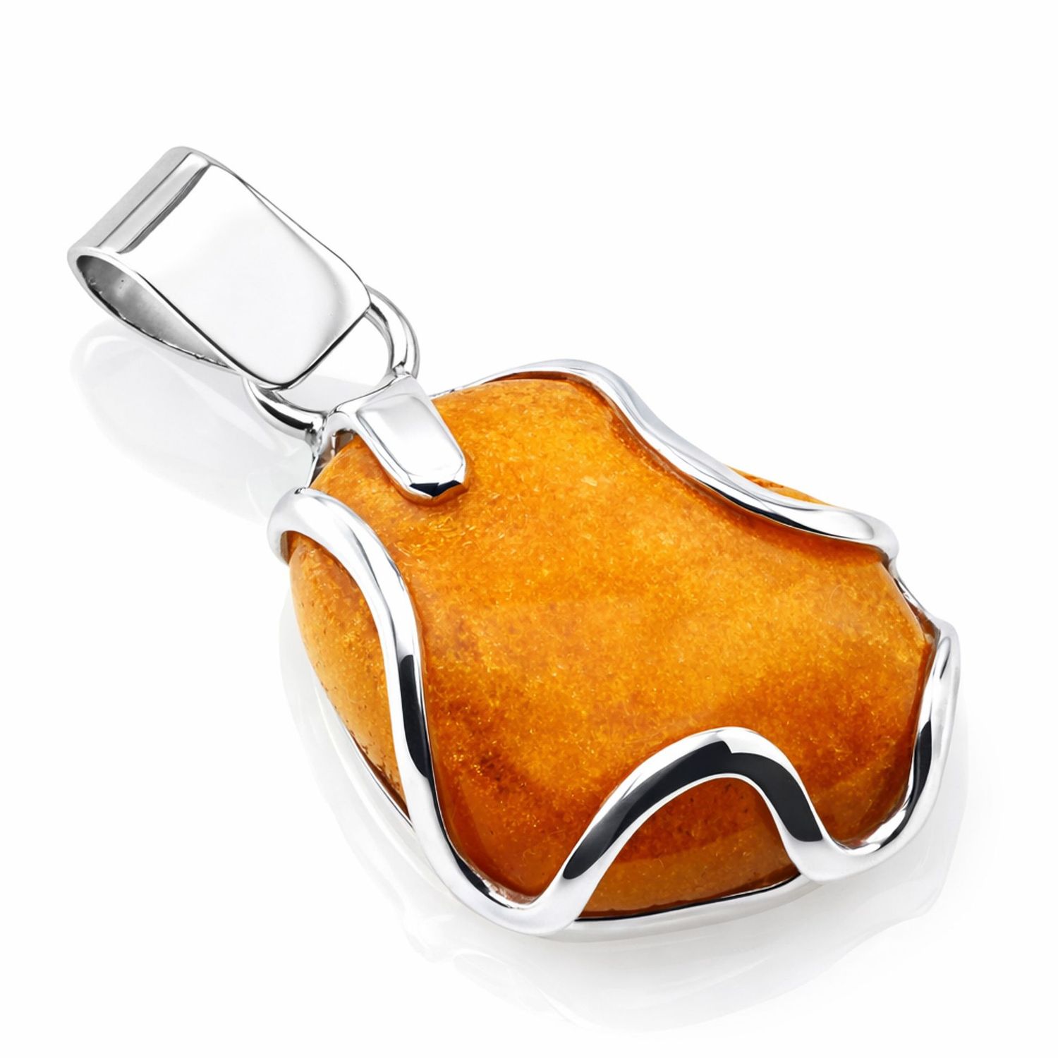 Bernstein Anhänger mit Silber 925