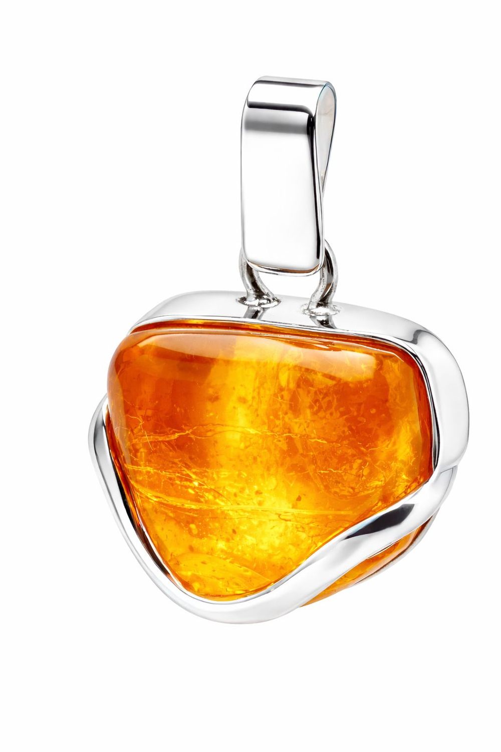 Bernstein Anhänger mit Silber 925