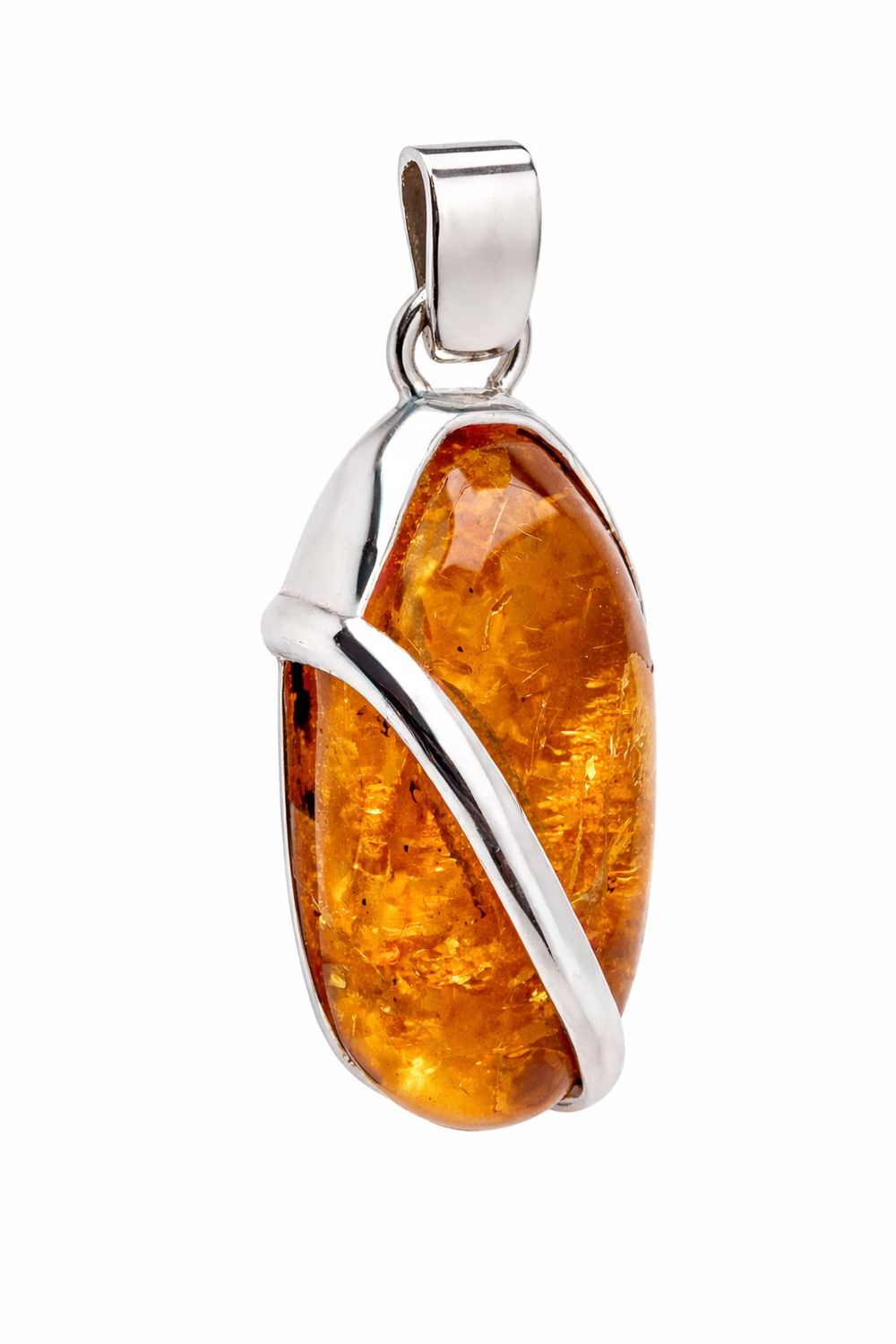 Bernstein Anhänger mit Silber 925
