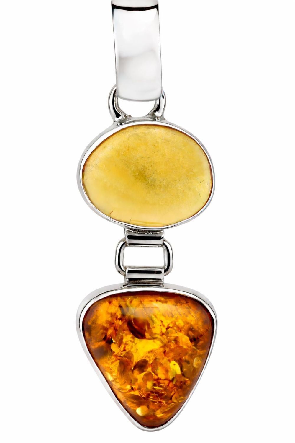 Bernstein Anhänger mit Silber 925