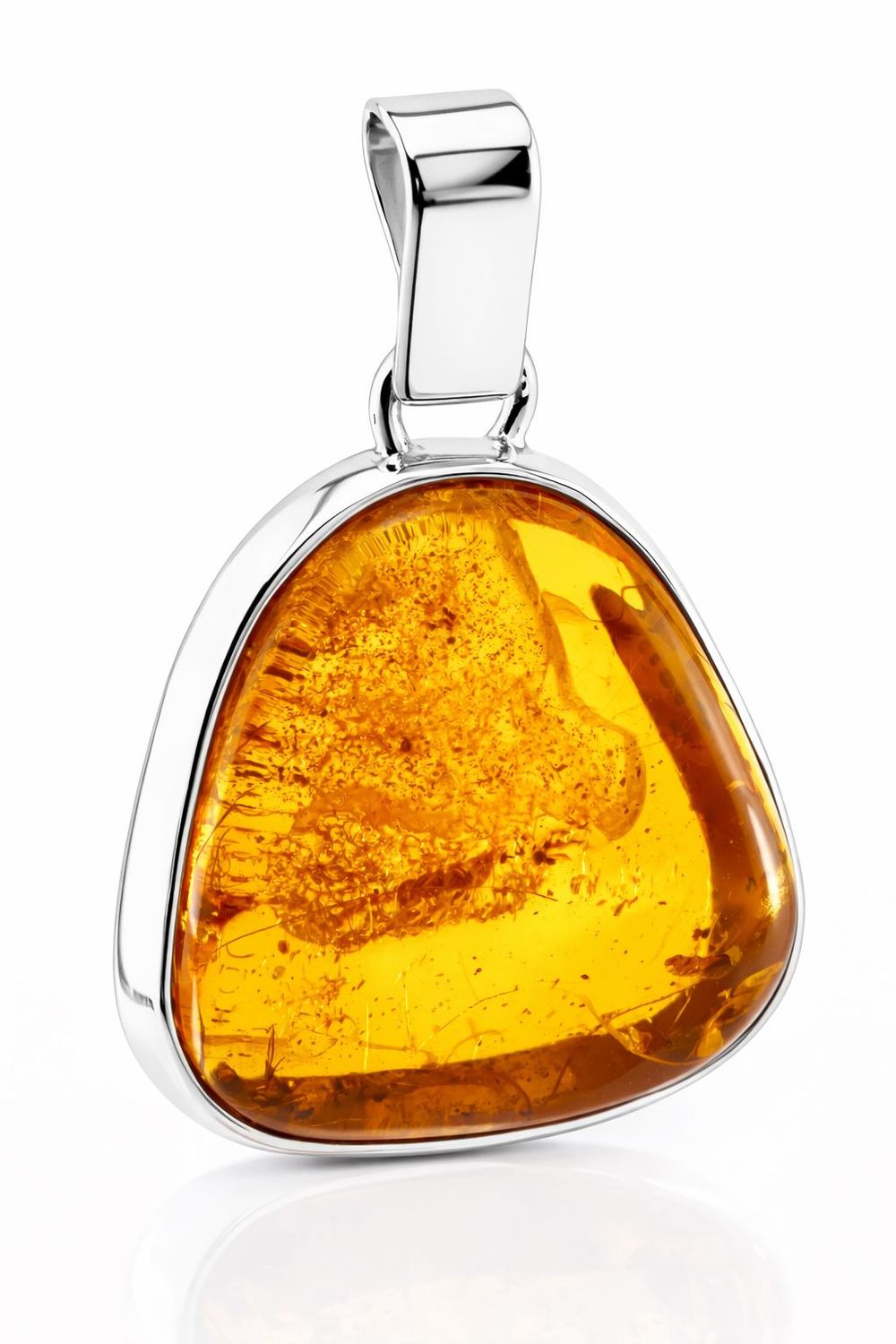 Bernstein Anhänger mit Silber 925