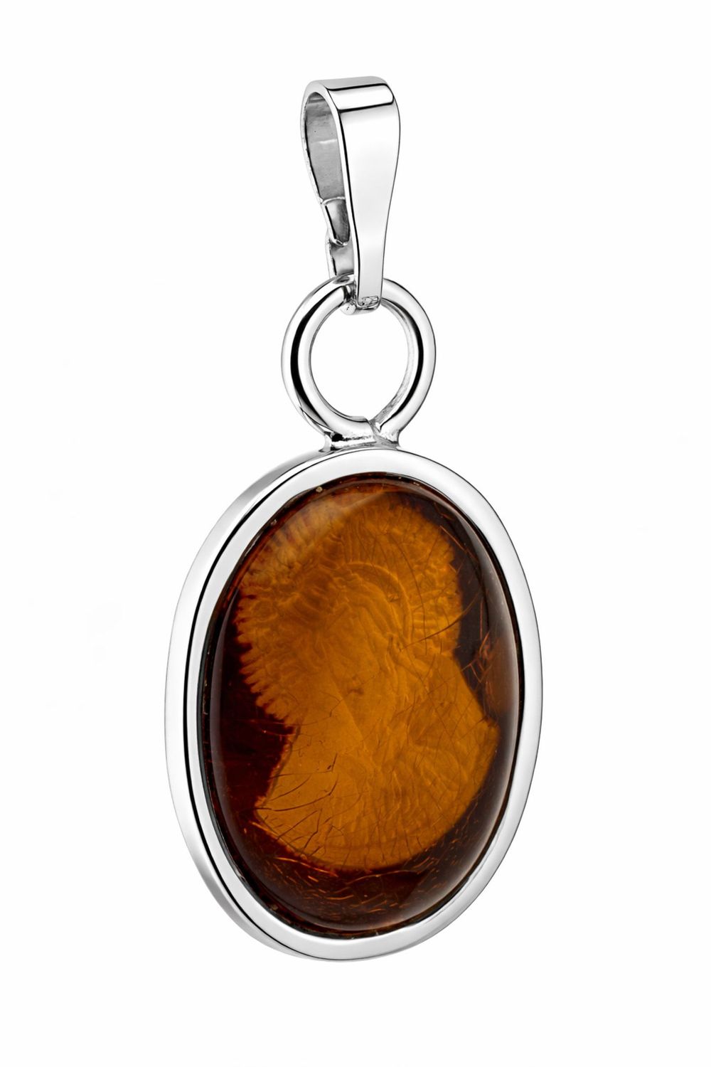 Bernstein Anhänger mit Silber 925