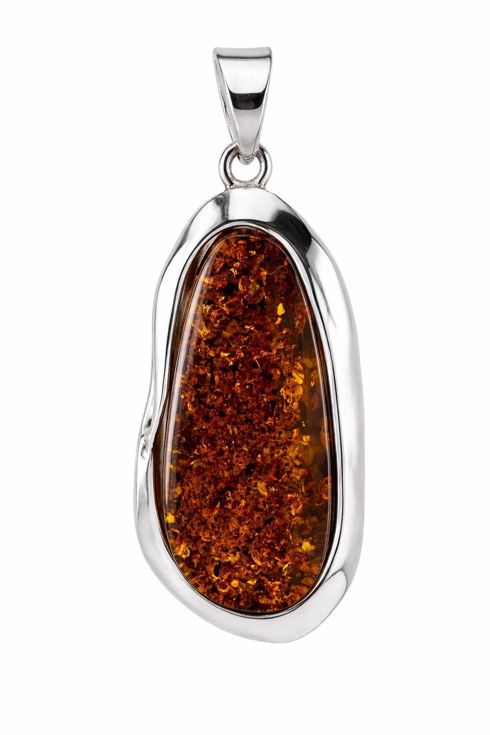 Bernstein Anhänger mit Silber 925