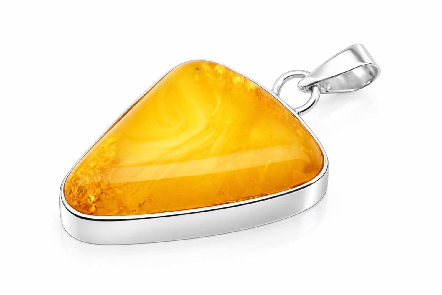 Bernstein Anhänger mit Silber 925