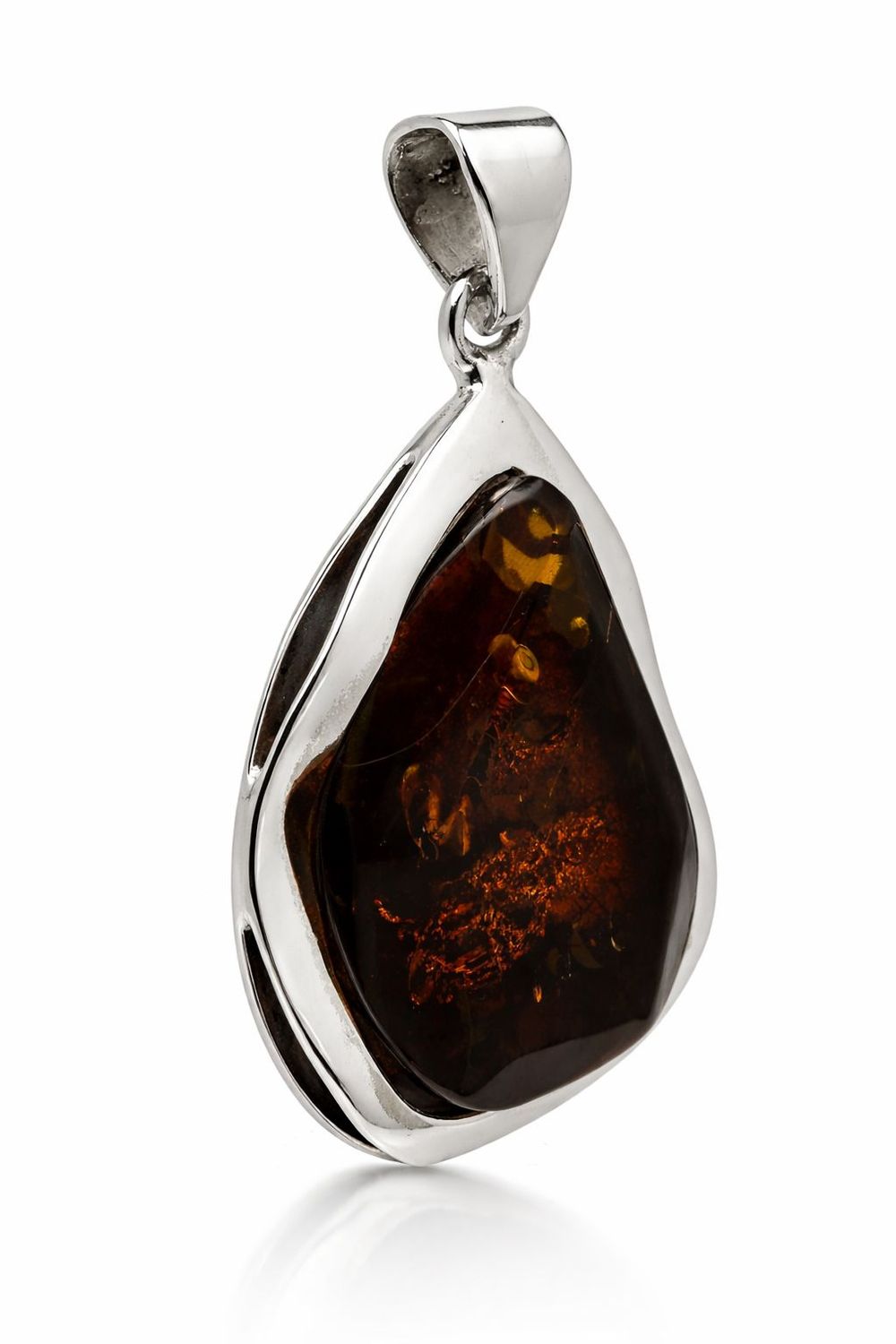 Bernstein Anhänger mit Silber 925