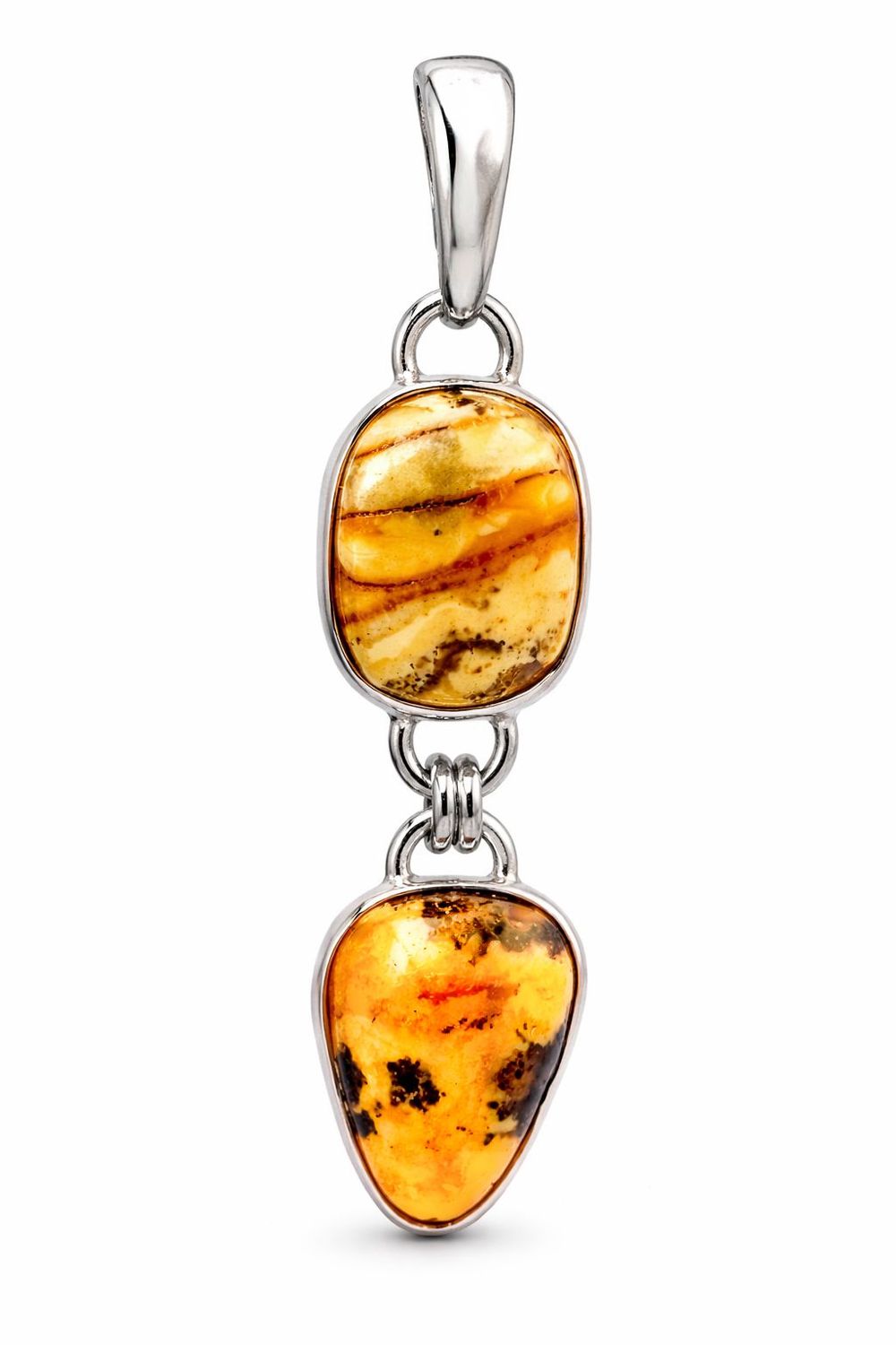 Bernstein Anhänger mit Silber 925