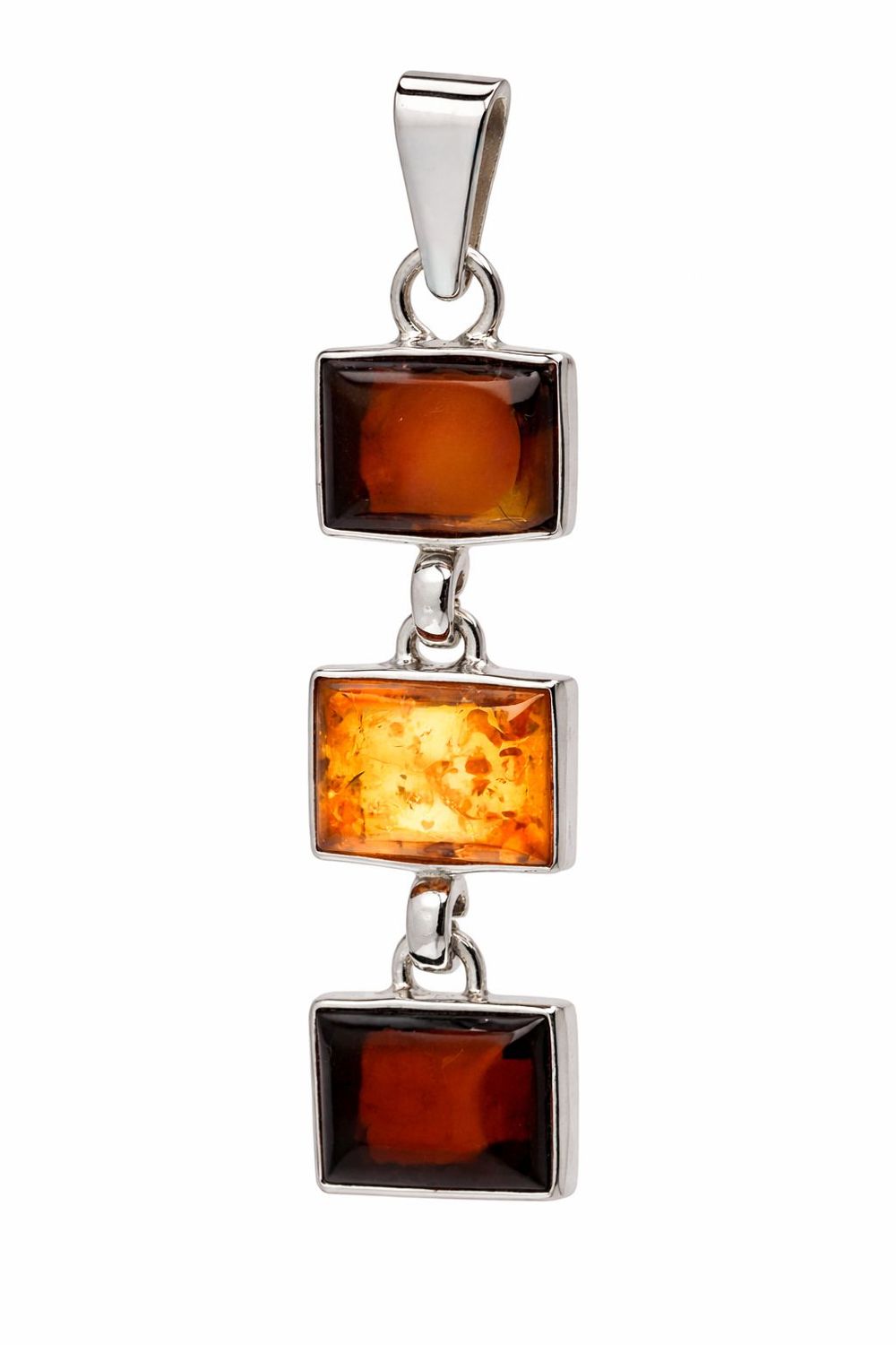 Bernstein Anhänger mit Silber 925