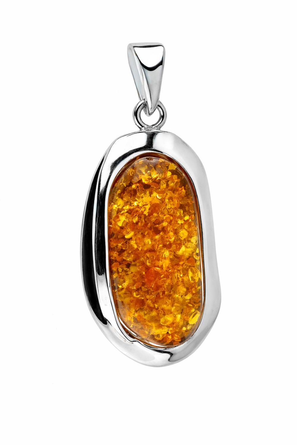 Bernstein Anhänger mit Silber 925