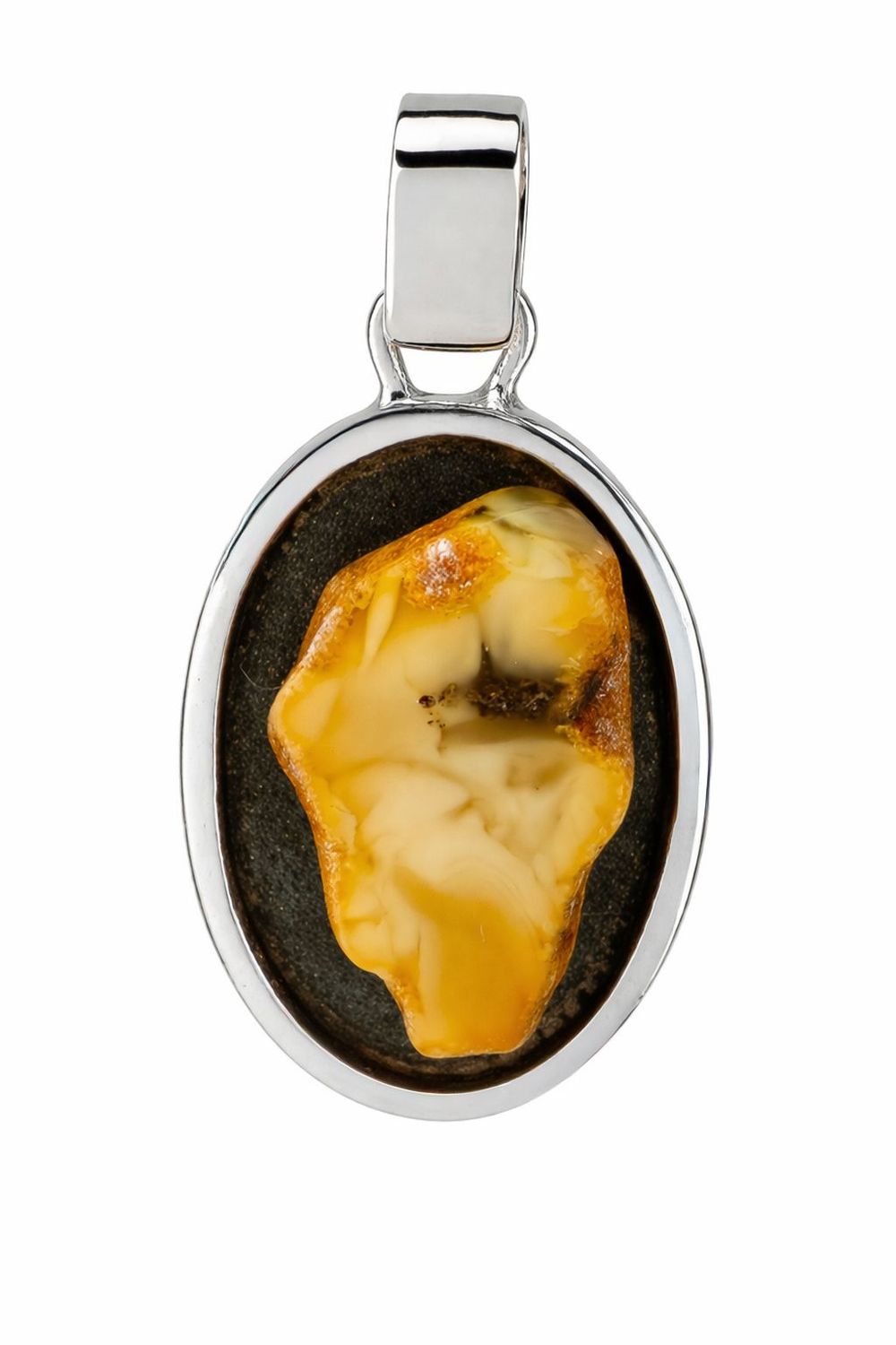 Bernstein Anhänger mit Silber 925