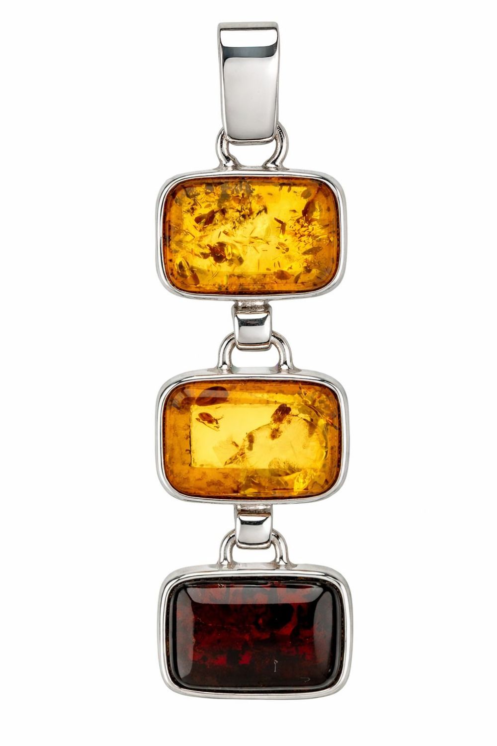 Bernstein Anhänger mit Silber 925