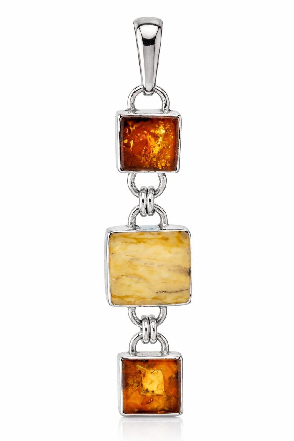 Bernstein Anhänger mit Silber 925