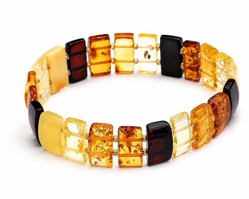 Bernstein Armband mit Gummizug Bernstein Armband mit Gummizug