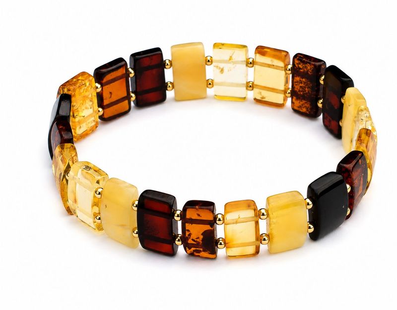 Bernstein Armband mit Gummizug Bernstein Armband mit Gummizug