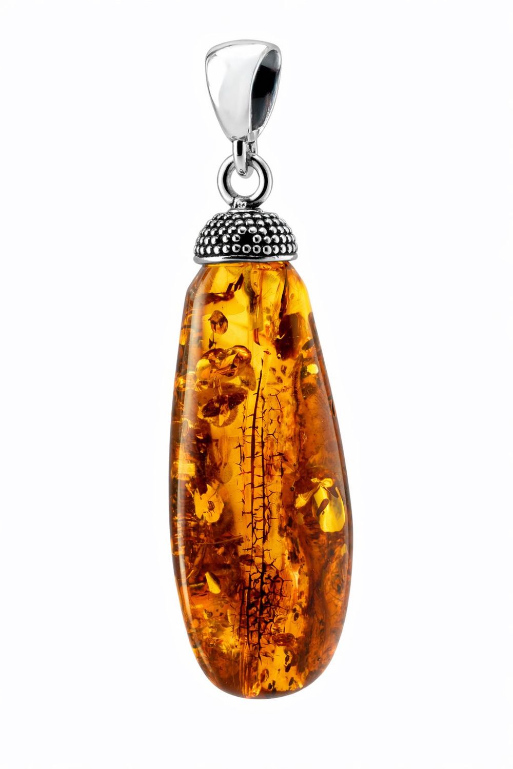Bernstein Anhänger mit Silber 925