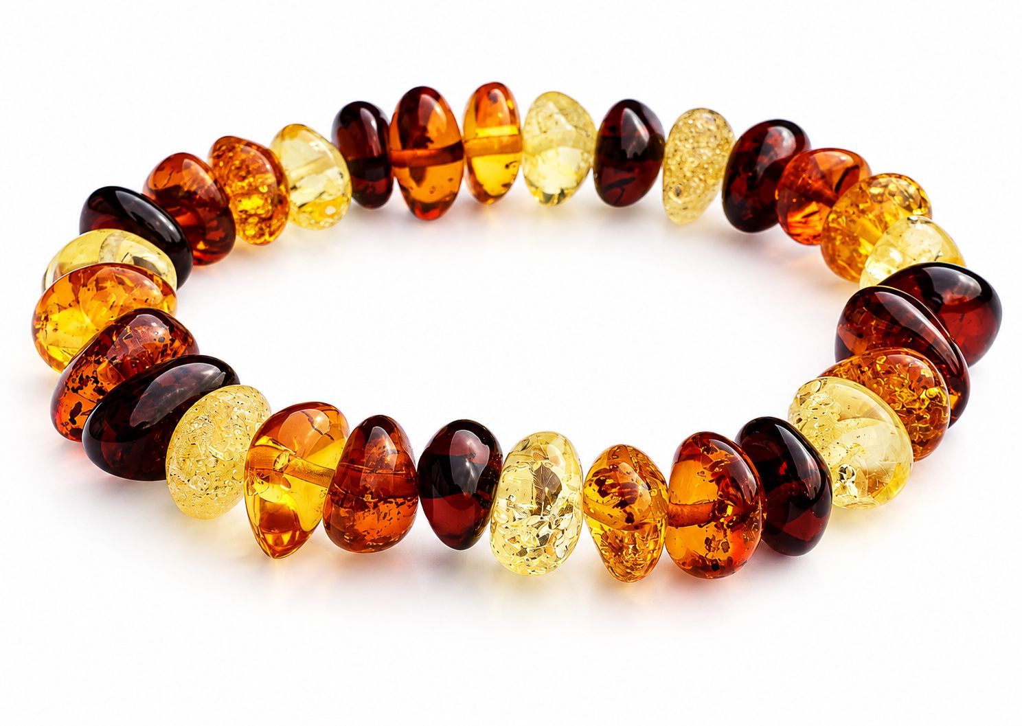 Bernstein Armband mit Gummizug