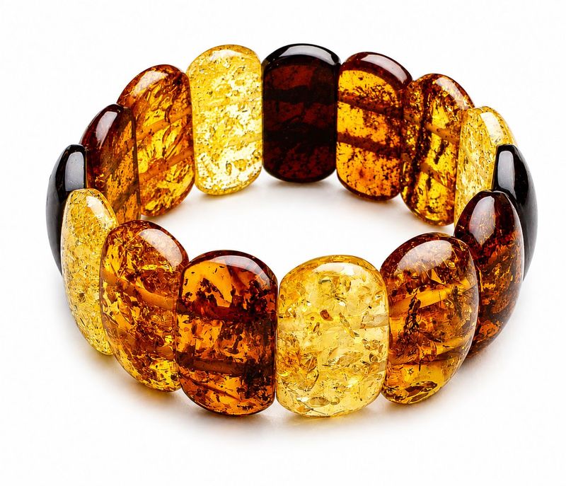 Bernstein Armband mit Gummizug Bernstein Armband mit Gummizug