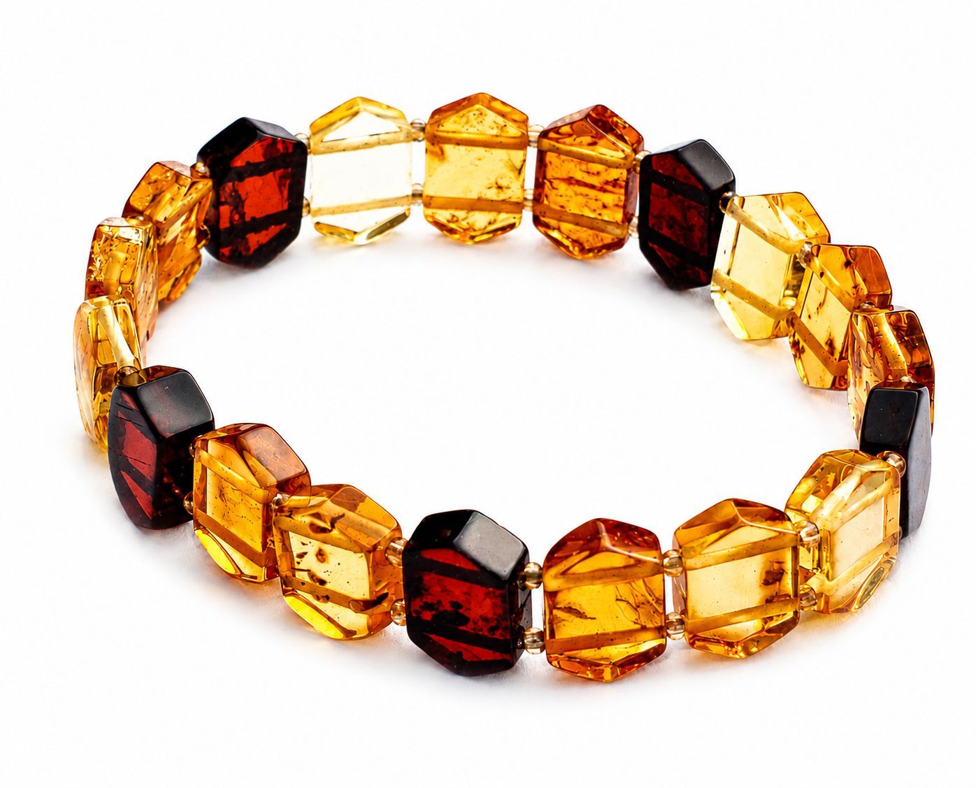 Bernstein Armband mit Gummizug