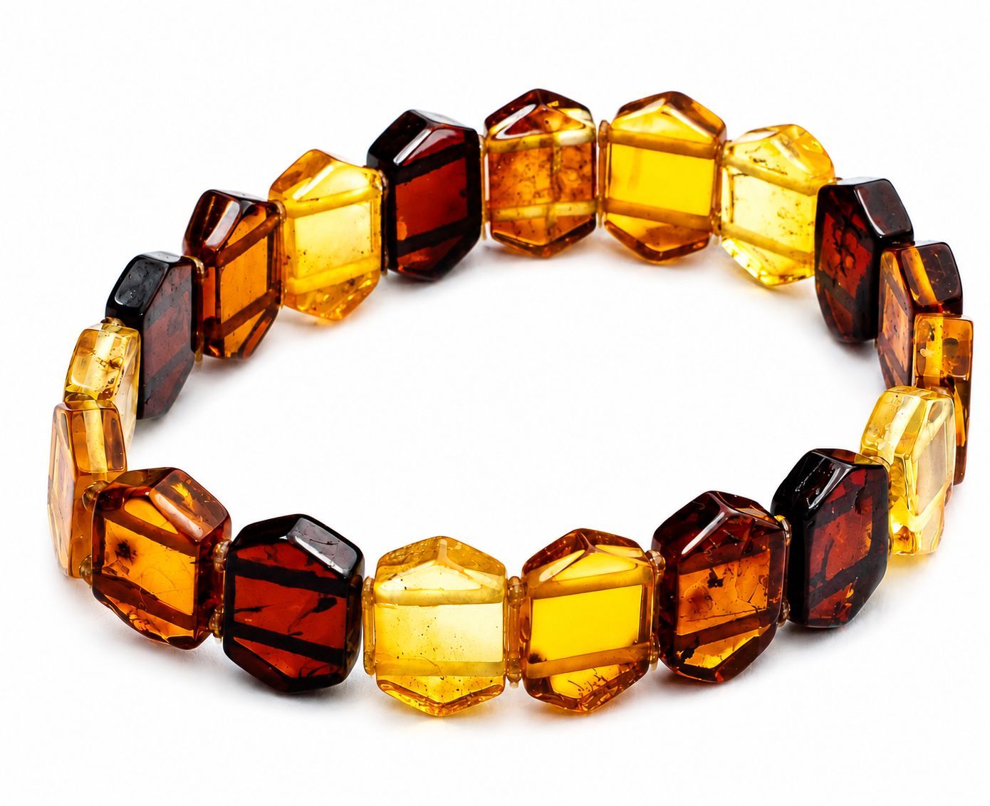 Bernstein Armband mit Gummizug
