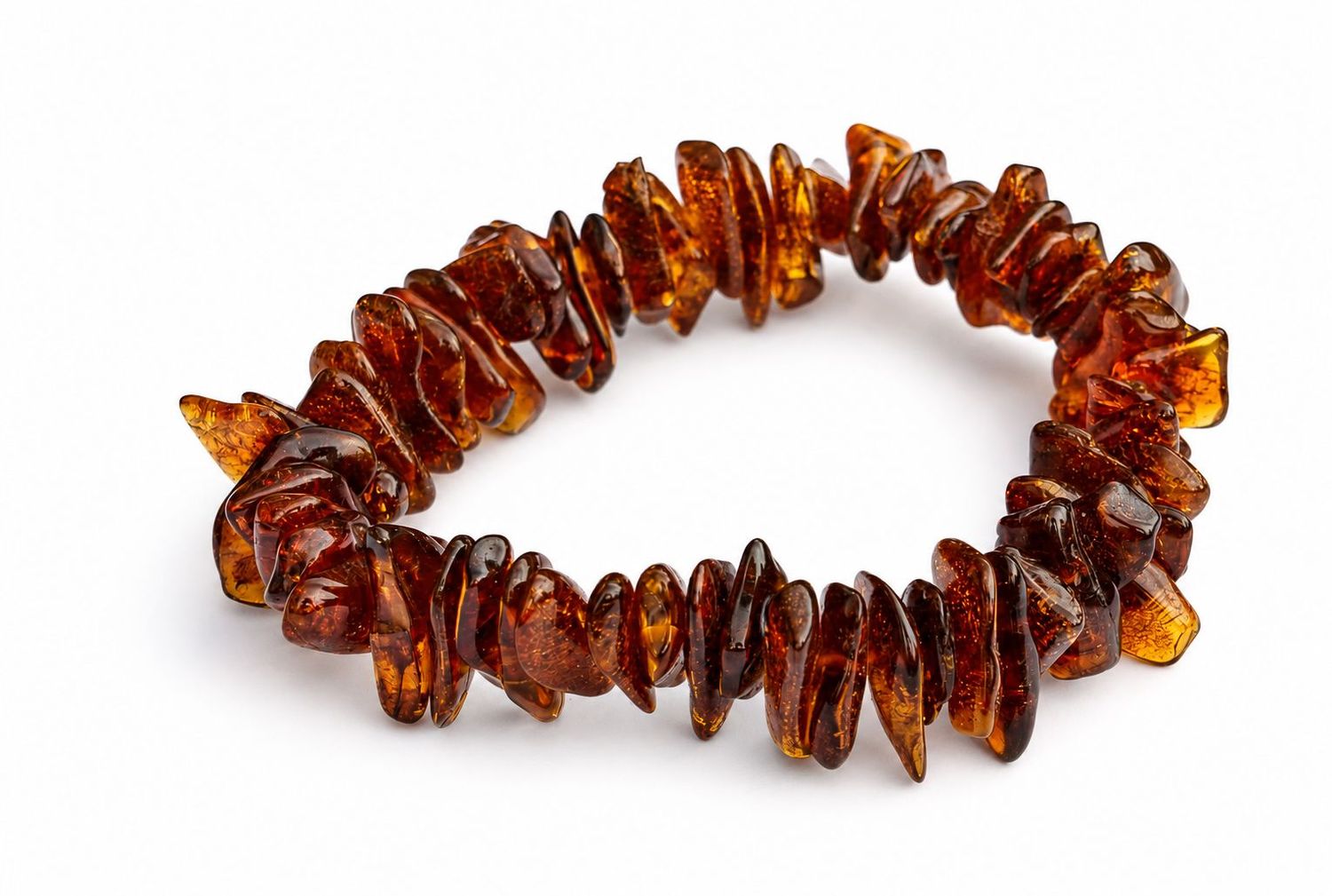 Bernstein Armband mit Gummizug