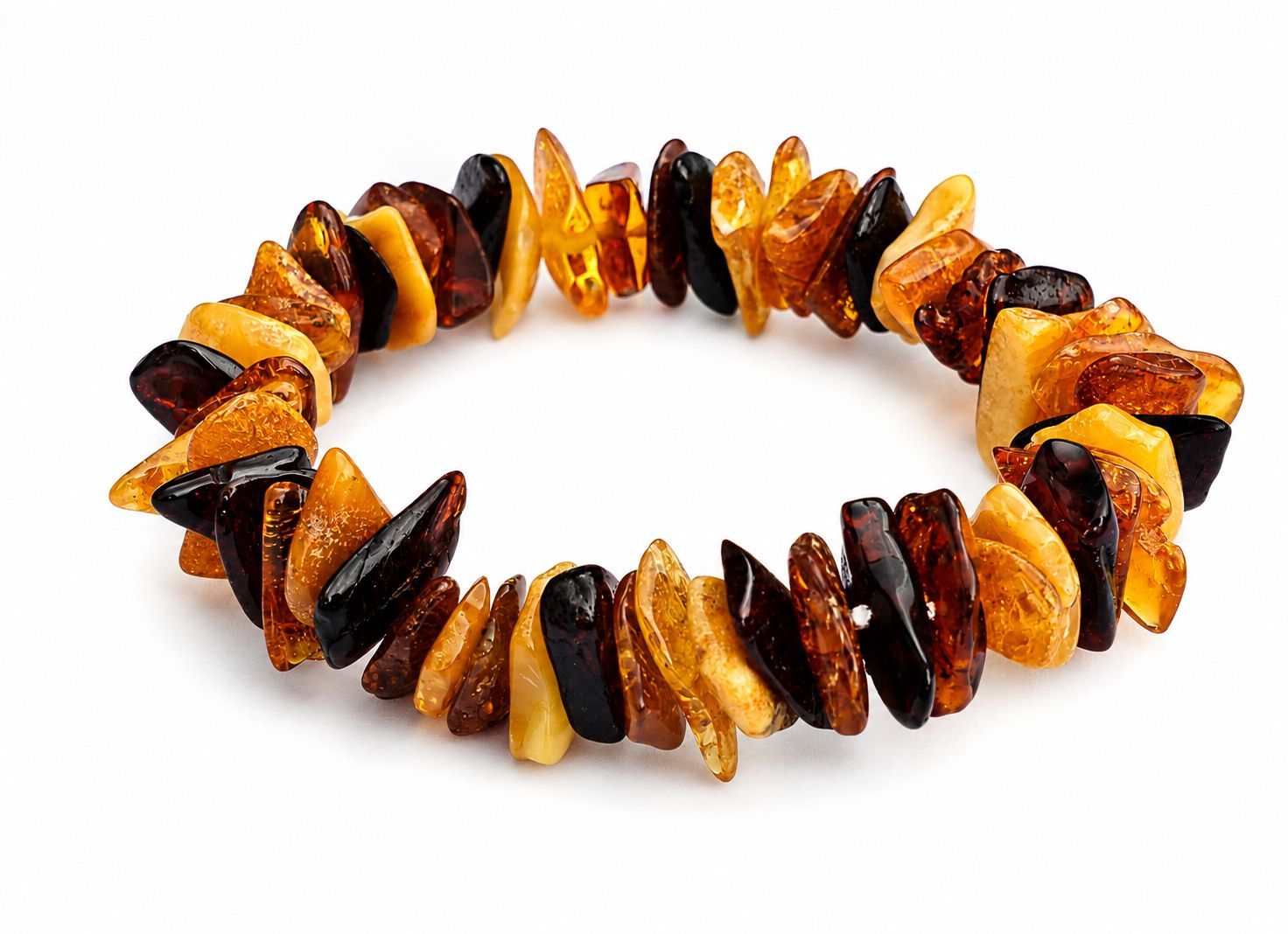 Bernstein Armband mit Gummizug