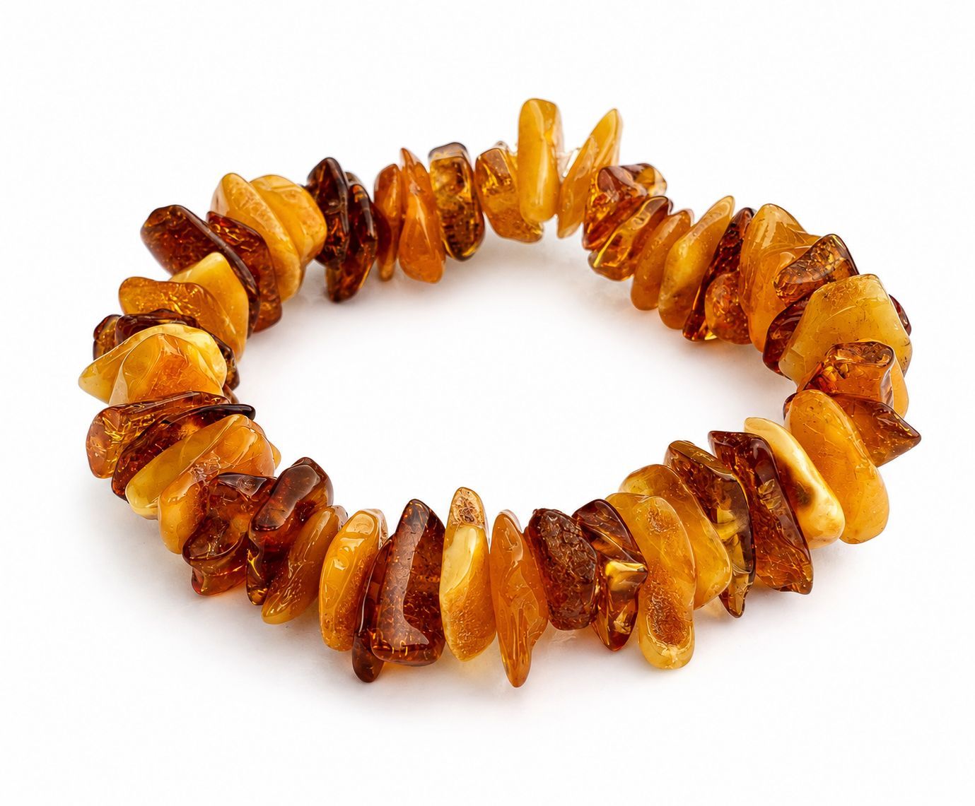 Bernstein Armband mit Gummizug